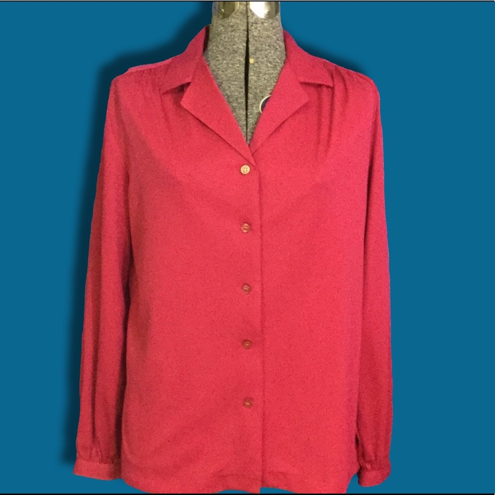 Fuchsia Puccini Button Up Blouse
